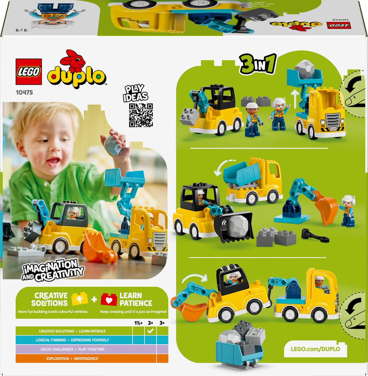 LEGO DUPLO Kolm ühes ehitusmasinad 10475L