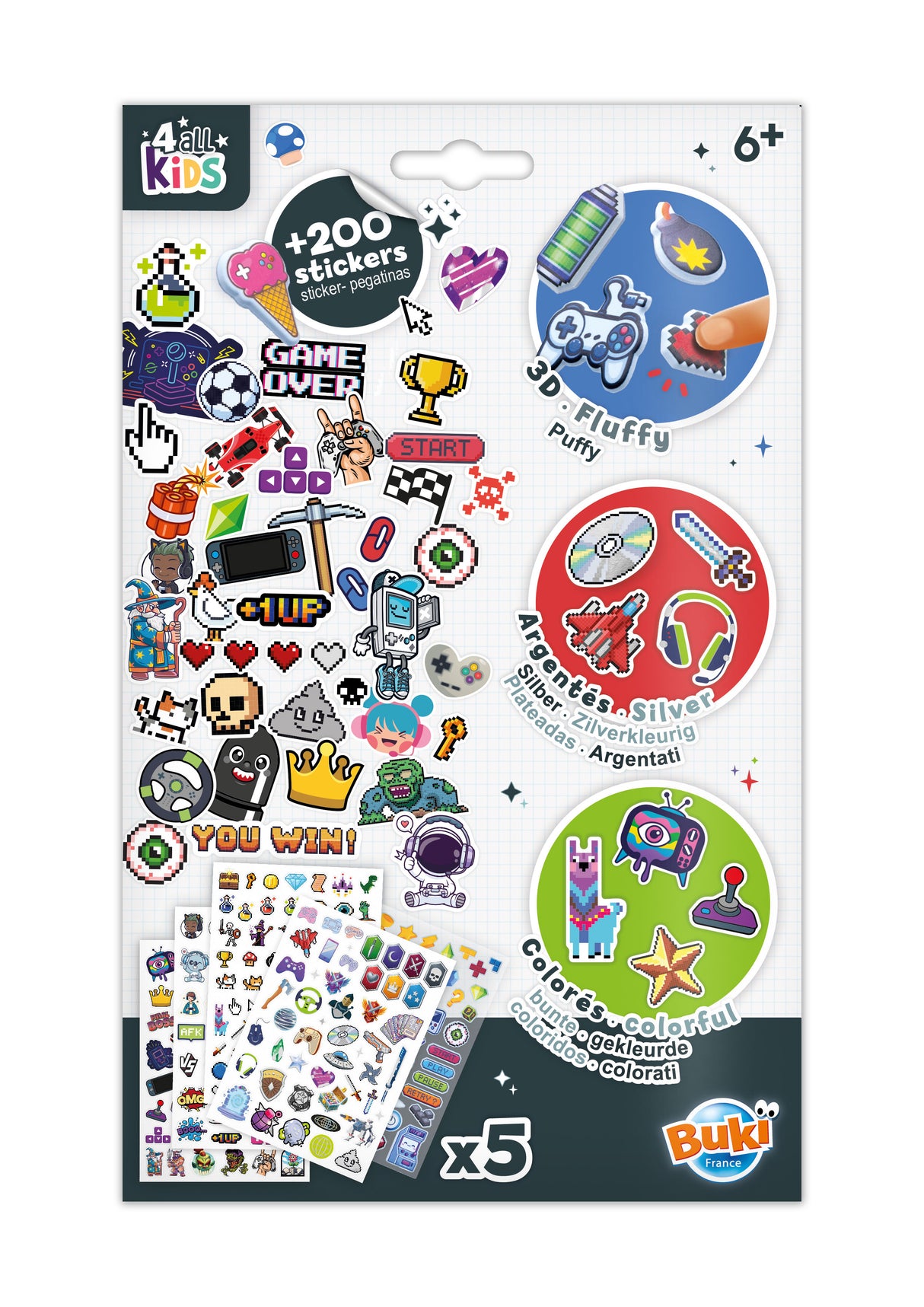 Buki kleebiste komplekt - gaming FK019I