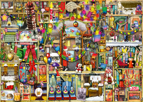 Ravensburger pusle 1000 tk: värvikas jõulukapp 12000303V