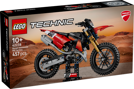 LEGO Technic Ducati Desmo450 MX Factory mootorratas 42238L