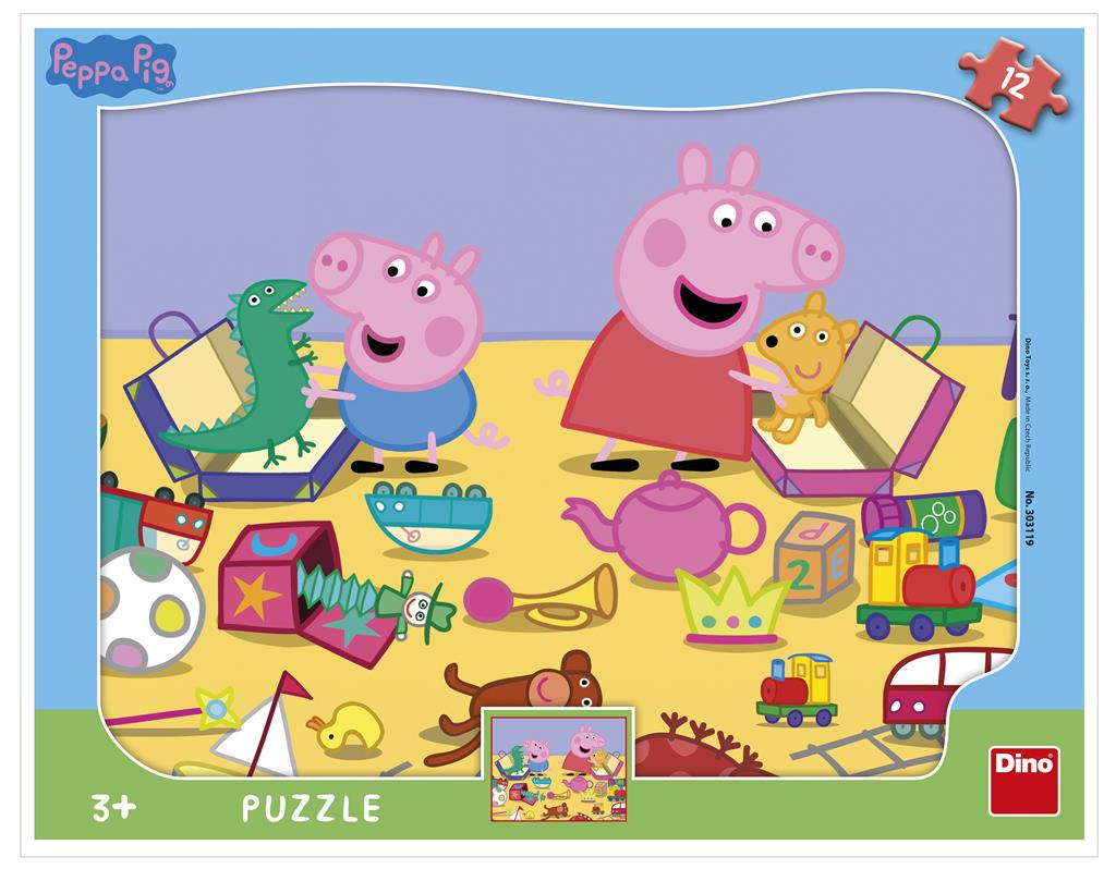 Dino plaatpusle 12 tk Põrsas Peppa 30311D