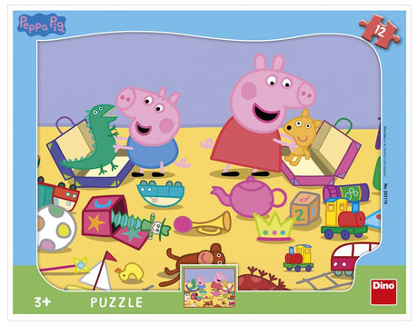 Dino plaatpusle 12 tk Põrsas Peppa 30311D