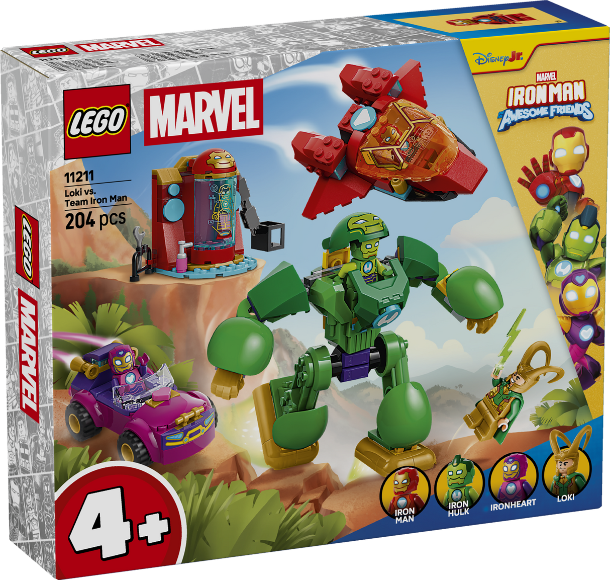 LEGO Marvel Loki vs. Team Iron Man 11211L