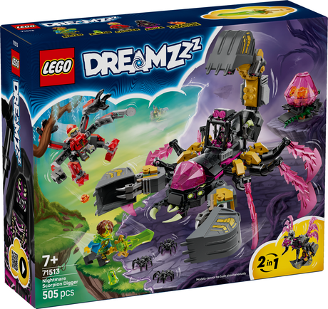 LEGO DREAMZzz Õudusunenäo skorpionikaevaja 71513L